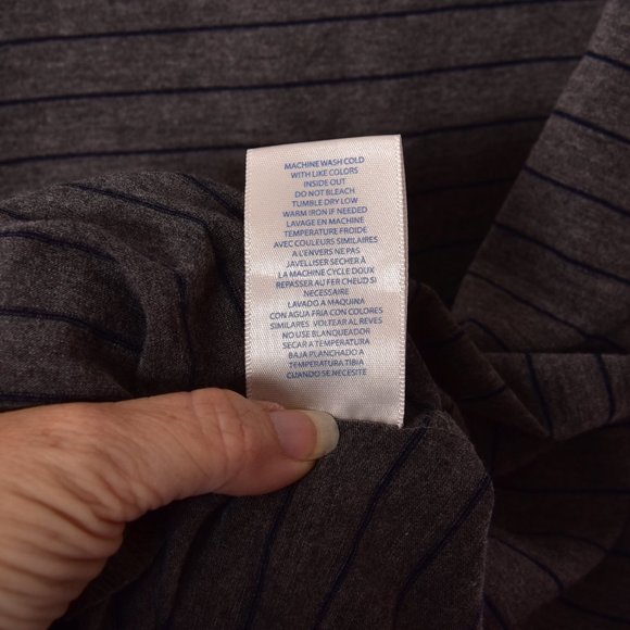 Wild Blue Sadie Robertson Grey Striped Flare Dress - Picture 5 of 6